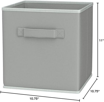 11-Inch Foldable Cube Storage Bins, Pink, 6-Pack