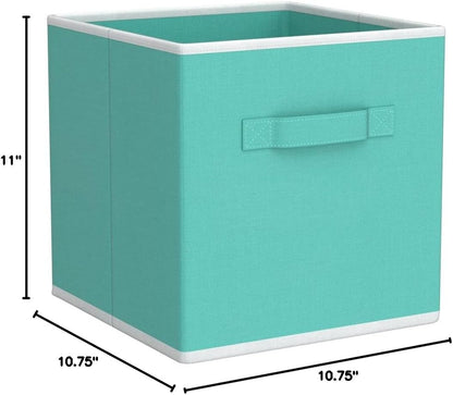 11-Inch Foldable Cube Storage Bins, Pink, 6-Pack