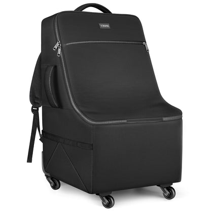 Car Seat Travel Bag with 4 Spinner Wheels & Stable Base