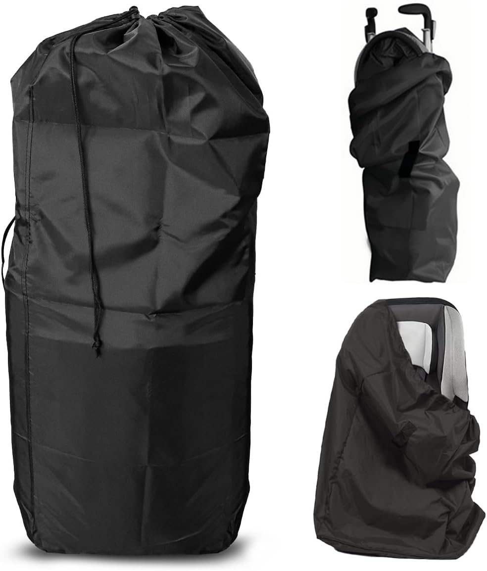 Stroller Transport Bags, Large Foldable Carrying Storage Bag for Airplane Gate Check Train Travel, 19.6x23.3Inch