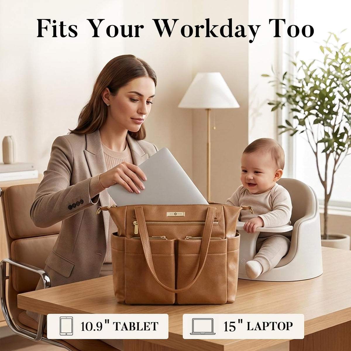 Diaper Bag Tote Leather Diaper Bag Backpack Pañaleras Para Bebe