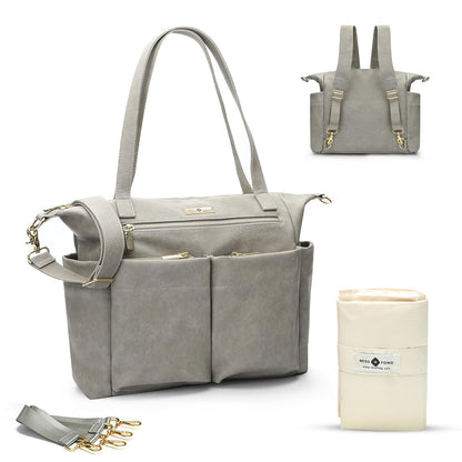 Diaper Bag Tote Leather Diaper Bag Backpack Pañaleras Para Bebe