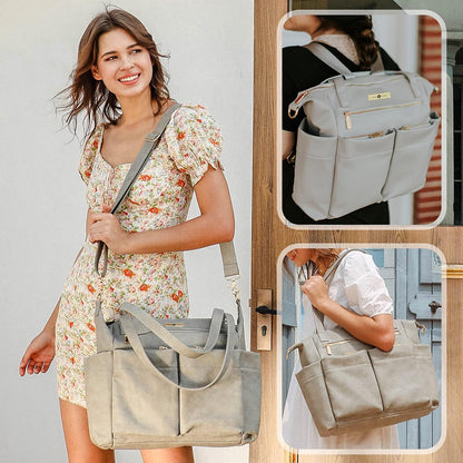 Diaper Bag Tote Leather Diaper Bag Backpack Pañaleras Para Bebe