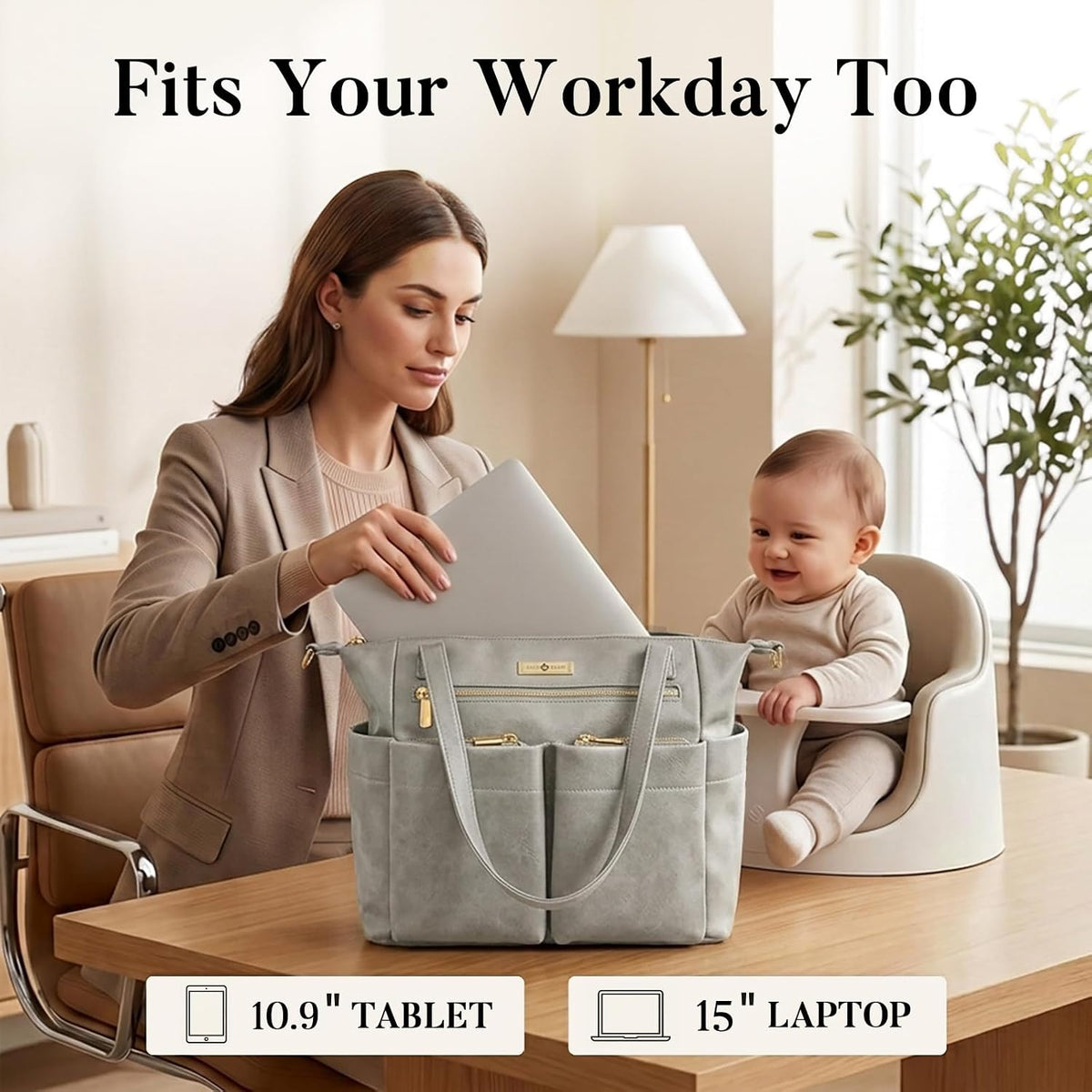 Diaper Bag Tote Leather Diaper Bag Backpack Pañaleras Para Bebe