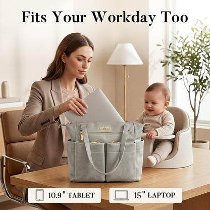 Diaper Bag Tote Leather Diaper Bag Backpack Pañaleras Para Bebe