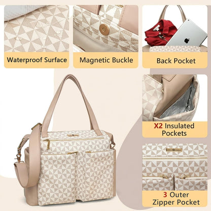 Diaper Bag Tote Leather Diaper Bag Backpack Pañaleras Para Bebe