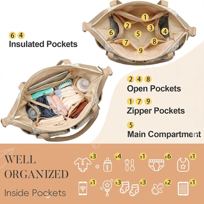 Diaper Bag Tote Leather Diaper Bag Backpack Pañaleras Para Bebe