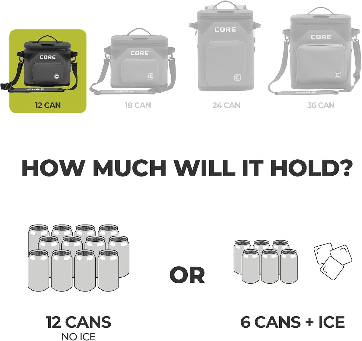 Magnetic Leak Proof Soft Cooler with Waterproof Zipper | Insulated Bag Portable Ice Chest Box | Best Soft Cooler for Food & Beverages for Tailgating, Car Camping, Travel, and Family Beach Picnics