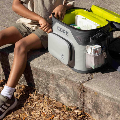 Magnetic Leak Proof Soft Cooler with Waterproof Zipper | Insulated Bag Portable Ice Chest Box | Best Soft Cooler for Food & Beverages for Tailgating, Car Camping, Travel, and Family Beach Picnics