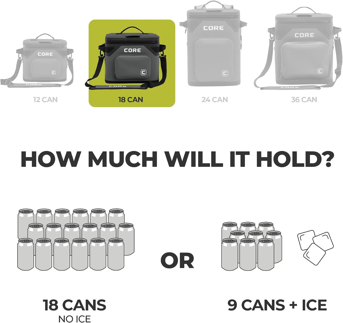 Magnetic Leak Proof Soft Cooler with Waterproof Zipper | Insulated Bag Portable Ice Chest Box | Best Soft Cooler for Food & Beverages for Tailgating, Car Camping, Travel, and Family Beach Picnics