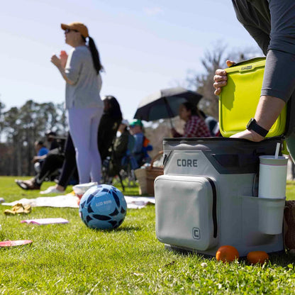 Magnetic Leak Proof Soft Cooler with Waterproof Zipper | Insulated Bag Portable Ice Chest Box | Best Soft Cooler for Food & Beverages for Tailgating, Car Camping, Travel, and Family Beach Picnics