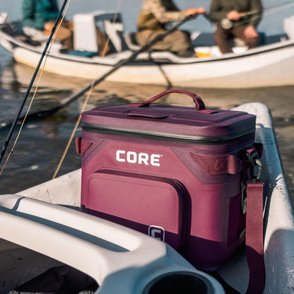 Magnetic Leak Proof Soft Cooler with Waterproof Zipper | Insulated Bag Portable Ice Chest Box | Best Soft Cooler for Food & Beverages for Tailgating, Car Camping, Travel, and Family Beach Picnics