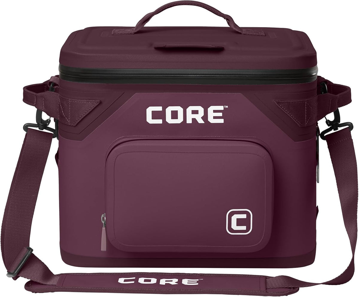 Magnetic Leak Proof Soft Cooler with Waterproof Zipper | Insulated Bag Portable Ice Chest Box | Best Soft Cooler for Food & Beverages for Tailgating, Car Camping, Travel, and Family Beach Picnics