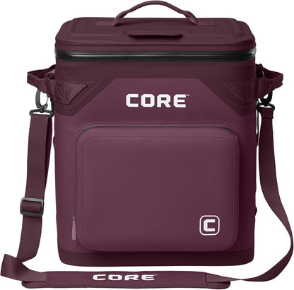 Magnetic Leak Proof Soft Cooler with Waterproof Zipper | Insulated Bag Portable Ice Chest Box | Best Soft Cooler for Food & Beverages for Tailgating, Car Camping, Travel, and Family Beach Picnics