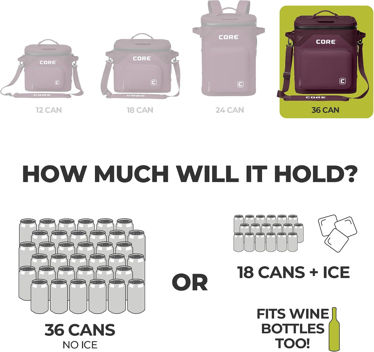 Magnetic Leak Proof Soft Cooler with Waterproof Zipper | Insulated Bag Portable Ice Chest Box | Best Soft Cooler for Food & Beverages for Tailgating, Car Camping, Travel, and Family Beach Picnics