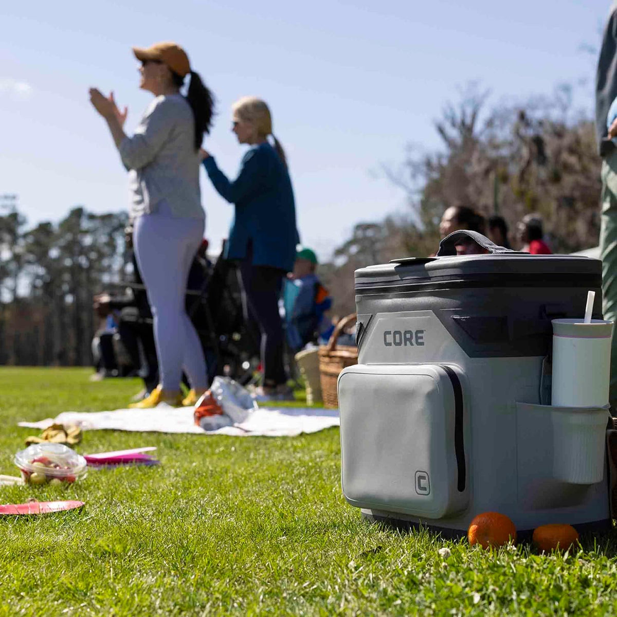 Magnetic Leak Proof Soft Cooler with Waterproof Zipper | Insulated Bag Portable Ice Chest Box | Best Soft Cooler for Food & Beverages for Tailgating, Car Camping, Travel, and Family Beach Picnics