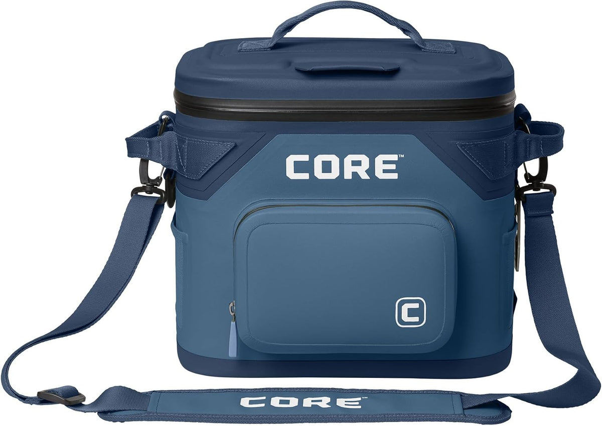 Magnetic Leak Proof Soft Cooler with Waterproof Zipper | Insulated Bag Portable Ice Chest Box | Best Soft Cooler for Food & Beverages for Tailgating, Car Camping, Travel, and Family Beach Picnics