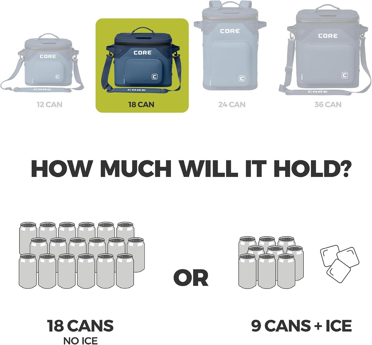 Magnetic Leak Proof Soft Cooler with Waterproof Zipper | Insulated Bag Portable Ice Chest Box | Best Soft Cooler for Food & Beverages for Tailgating, Car Camping, Travel, and Family Beach Picnics
