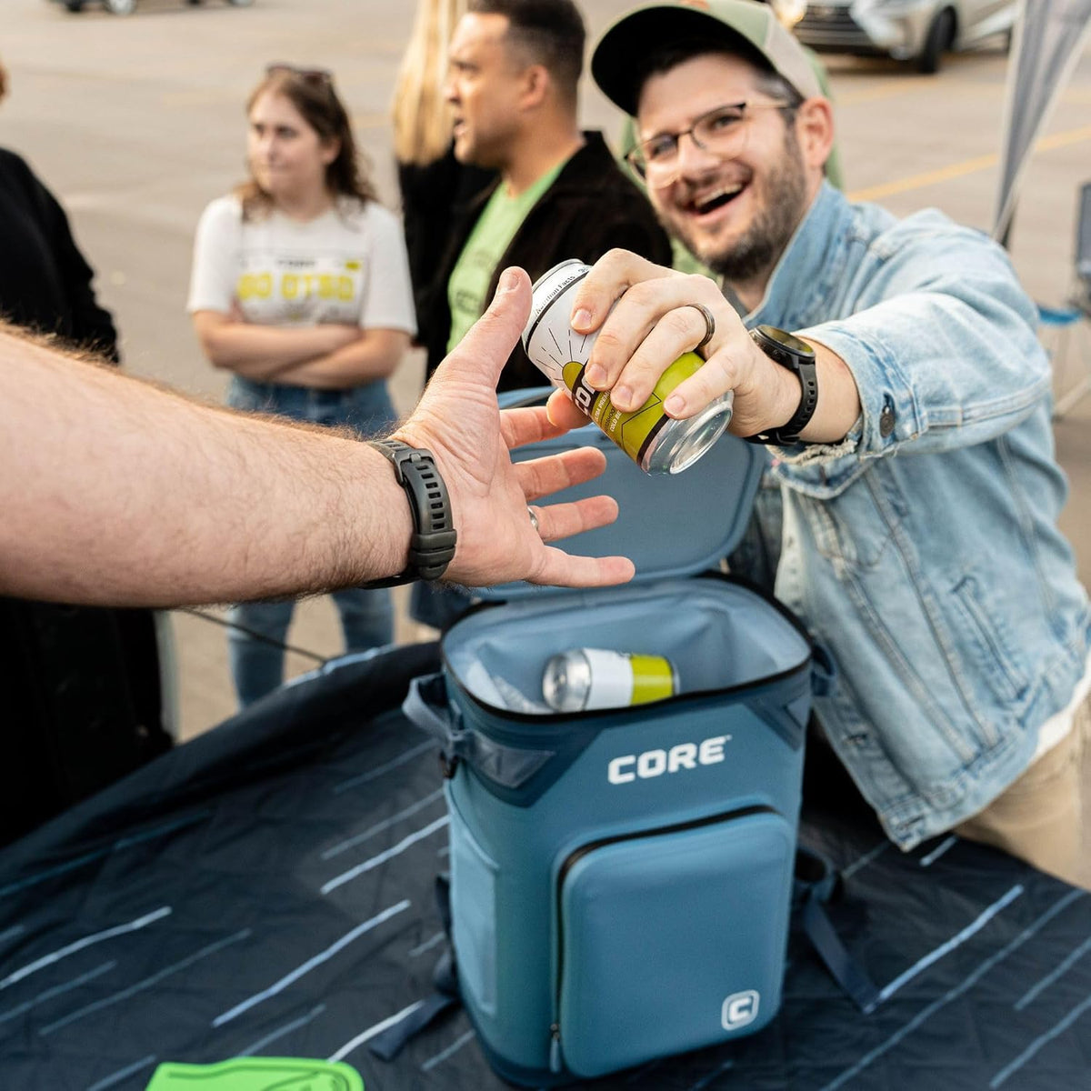 Magnetic Leak Proof Soft Cooler with Waterproof Zipper | Insulated Bag Portable Ice Chest Box | Best Soft Cooler for Food & Beverages for Tailgating, Car Camping, Travel, and Family Beach Picnics