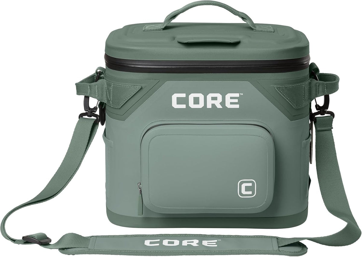 Magnetic Leak Proof Soft Cooler with Waterproof Zipper | Insulated Bag Portable Ice Chest Box | Best Soft Cooler for Food & Beverages for Tailgating, Car Camping, Travel, and Family Beach Picnics