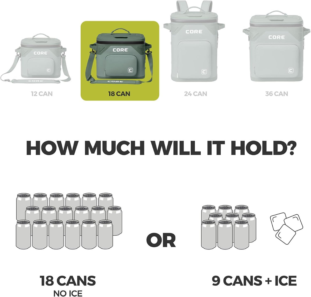 Magnetic Leak Proof Soft Cooler with Waterproof Zipper | Insulated Bag Portable Ice Chest Box | Best Soft Cooler for Food & Beverages for Tailgating, Car Camping, Travel, and Family Beach Picnics