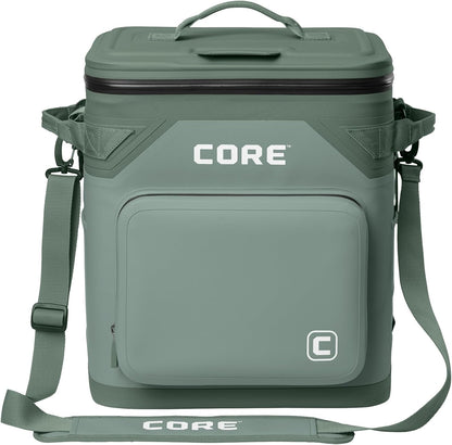 Magnetic Leak Proof Soft Cooler with Waterproof Zipper | Insulated Bag Portable Ice Chest Box | Best Soft Cooler for Food & Beverages for Tailgating, Car Camping, Travel, and Family Beach Picnics