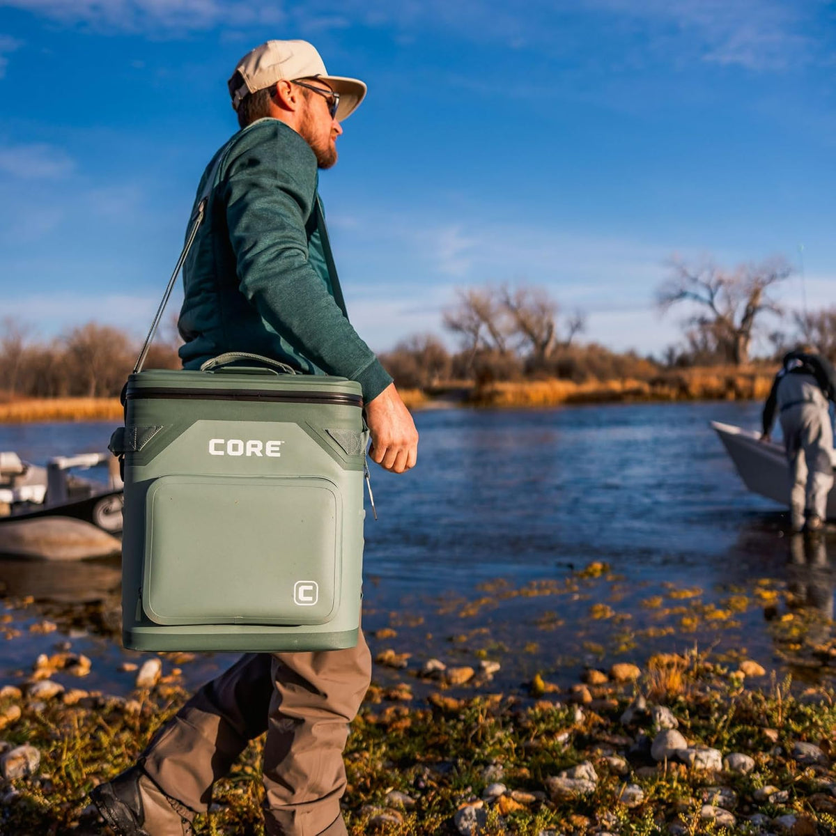 Magnetic Leak Proof Soft Cooler with Waterproof Zipper | Insulated Bag Portable Ice Chest Box | Best Soft Cooler for Food & Beverages for Tailgating, Car Camping, Travel, and Family Beach Picnics