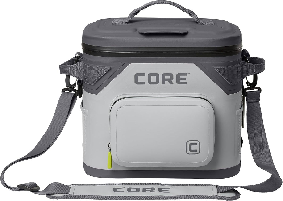 Magnetic Leak Proof Soft Cooler with Waterproof Zipper | Insulated Bag Portable Ice Chest Box | Best Soft Cooler for Food & Beverages for Tailgating, Car Camping, Travel, and Family Beach Picnics