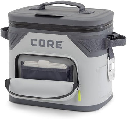 Magnetic Leak Proof Soft Cooler with Waterproof Zipper | Insulated Bag Portable Ice Chest Box | Best Soft Cooler for Food & Beverages for Tailgating, Car Camping, Travel, and Family Beach Picnics