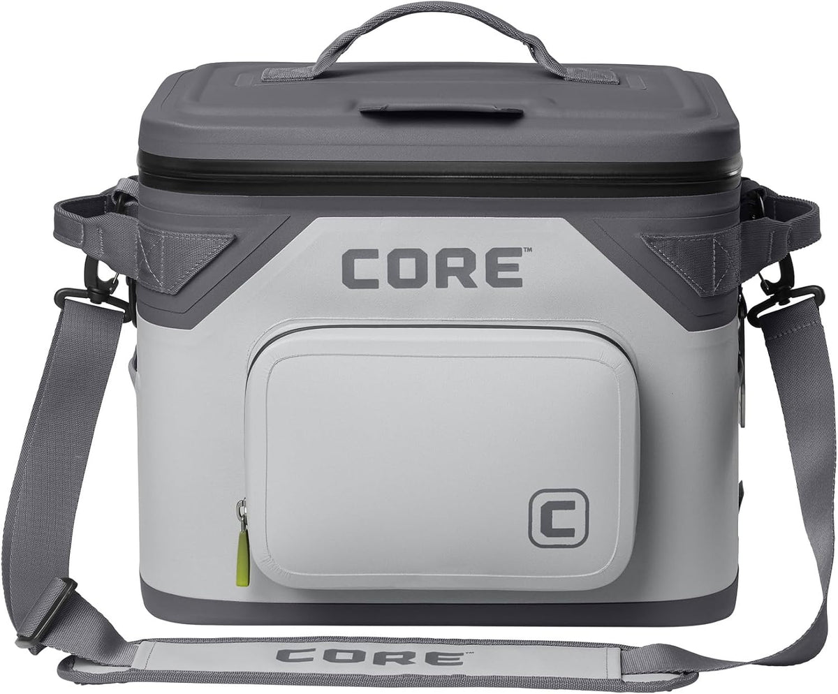 Magnetic Leak Proof Soft Cooler with Waterproof Zipper | Insulated Bag Portable Ice Chest Box | Best Soft Cooler for Food & Beverages for Tailgating, Car Camping, Travel, and Family Beach Picnics