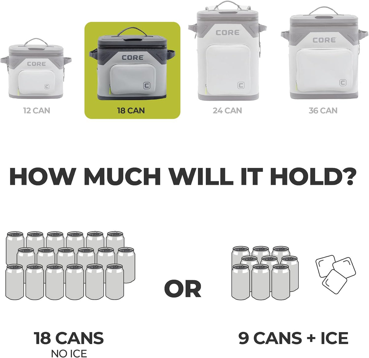 Magnetic Leak Proof Soft Cooler with Waterproof Zipper | Insulated Bag Portable Ice Chest Box | Best Soft Cooler for Food & Beverages for Tailgating, Car Camping, Travel, and Family Beach Picnics