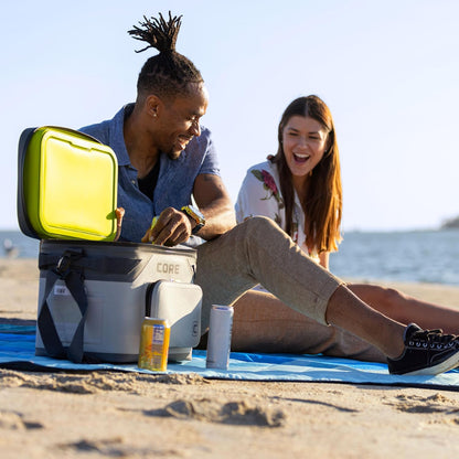 Magnetic Leak Proof Soft Cooler with Waterproof Zipper | Insulated Bag Portable Ice Chest Box | Best Soft Cooler for Food & Beverages for Tailgating, Car Camping, Travel, and Family Beach Picnics