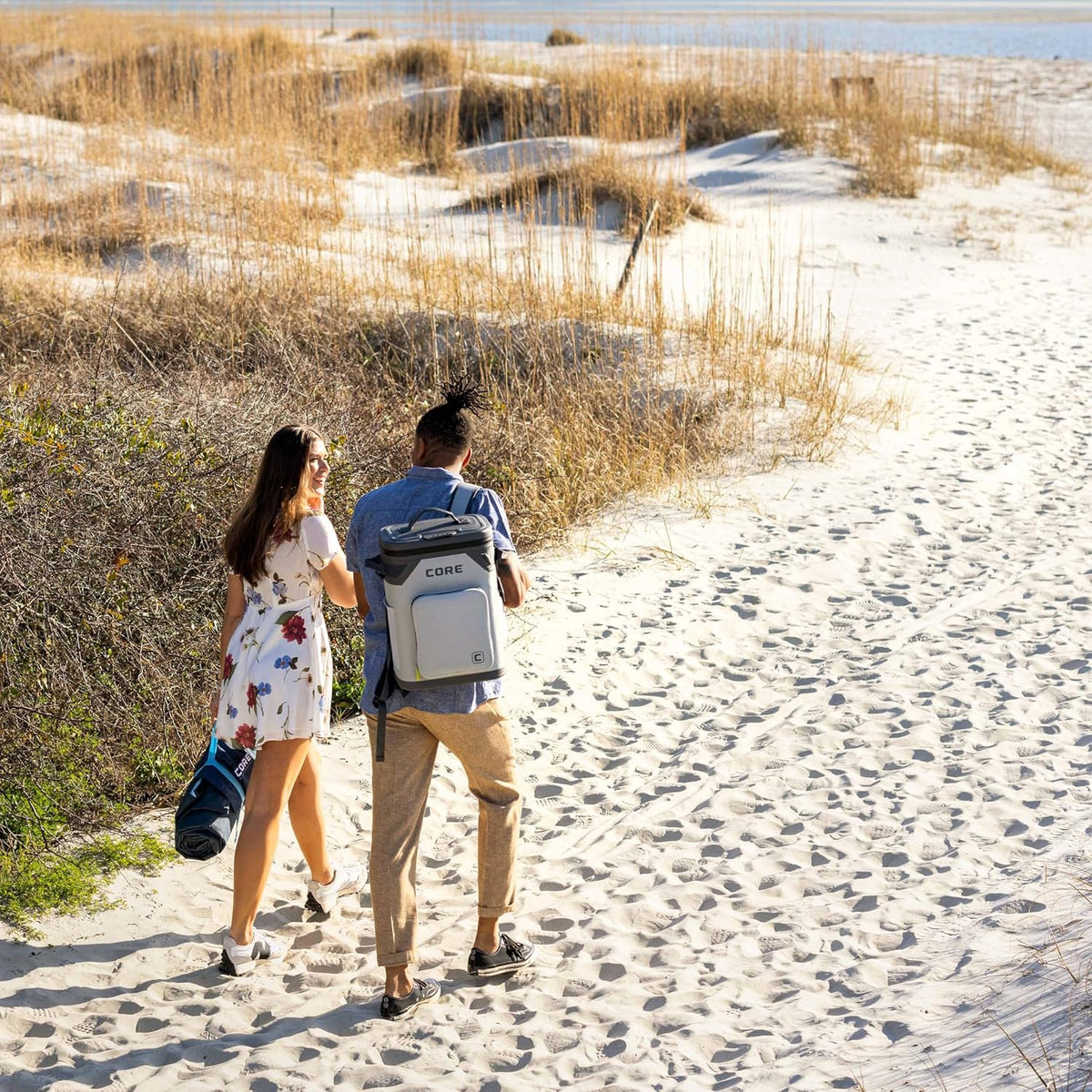 Magnetic Leak Proof Soft Cooler with Waterproof Zipper | Insulated Bag Portable Ice Chest Box | Best Soft Cooler for Food & Beverages for Tailgating, Car Camping, Travel, and Family Beach Picnics