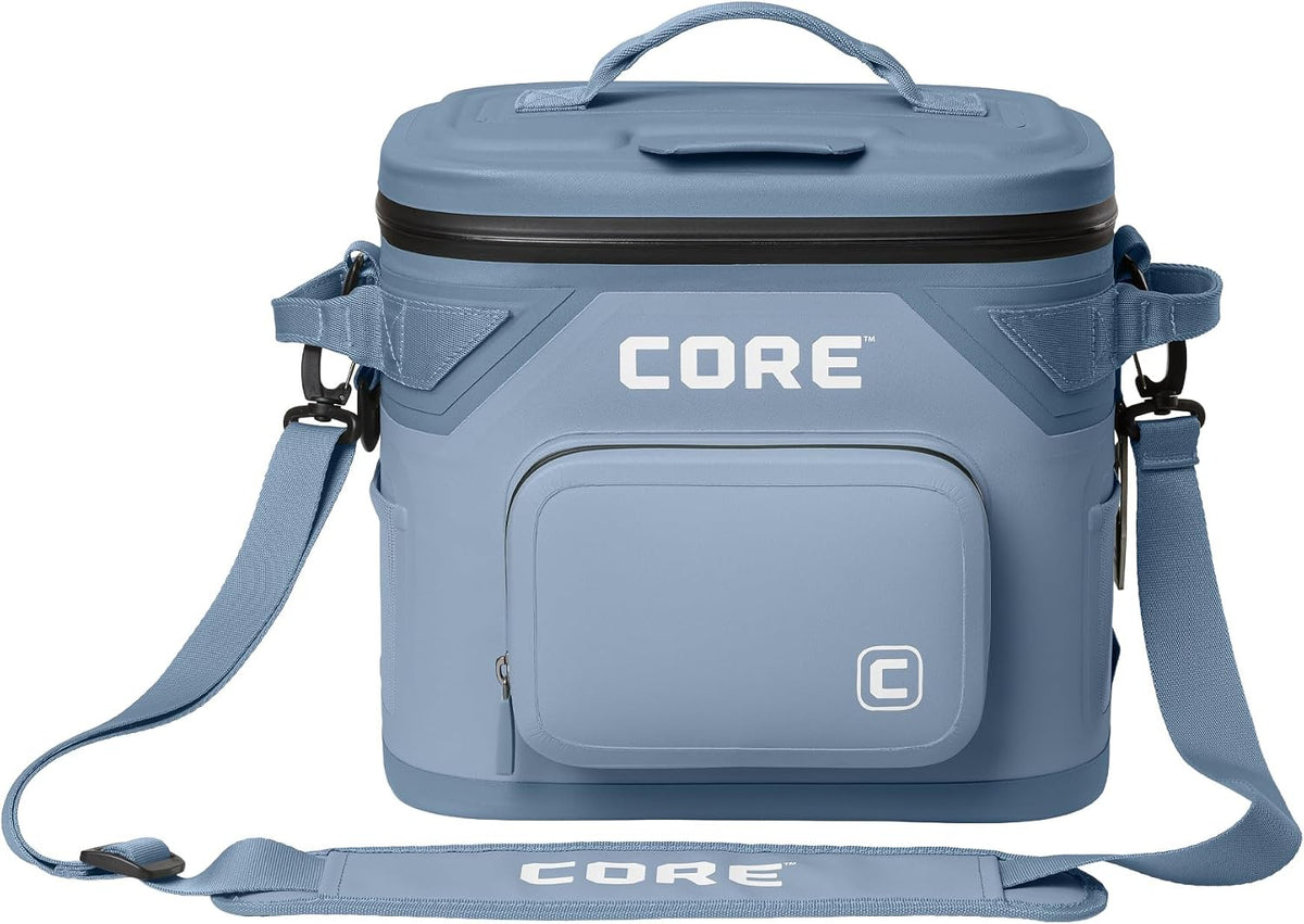 Magnetic Leak Proof Soft Cooler with Waterproof Zipper | Insulated Bag Portable Ice Chest Box | Best Soft Cooler for Food & Beverages for Tailgating, Car Camping, Travel, and Family Beach Picnics