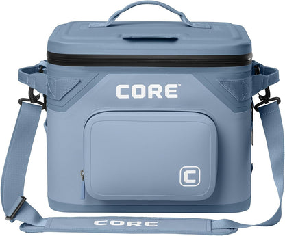 Magnetic Leak Proof Soft Cooler with Waterproof Zipper | Insulated Bag Portable Ice Chest Box | Best Soft Cooler for Food & Beverages for Tailgating, Car Camping, Travel, and Family Beach Picnics