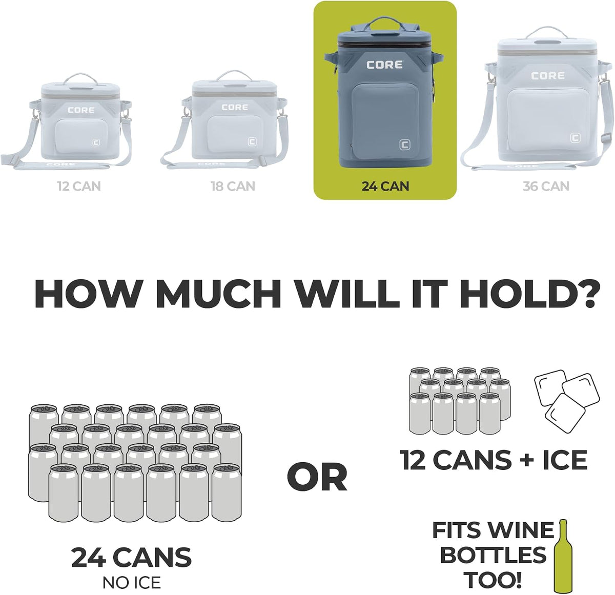 Magnetic Leak Proof Soft Cooler with Waterproof Zipper | Insulated Bag Portable Ice Chest Box | Best Soft Cooler for Food & Beverages for Tailgating, Car Camping, Travel, and Family Beach Picnics