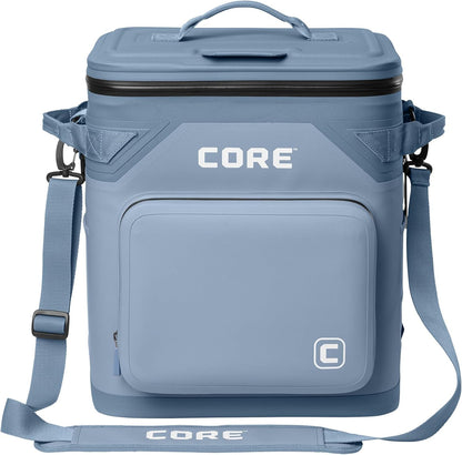 Magnetic Leak Proof Soft Cooler with Waterproof Zipper | Insulated Bag Portable Ice Chest Box | Best Soft Cooler for Food & Beverages for Tailgating, Car Camping, Travel, and Family Beach Picnics