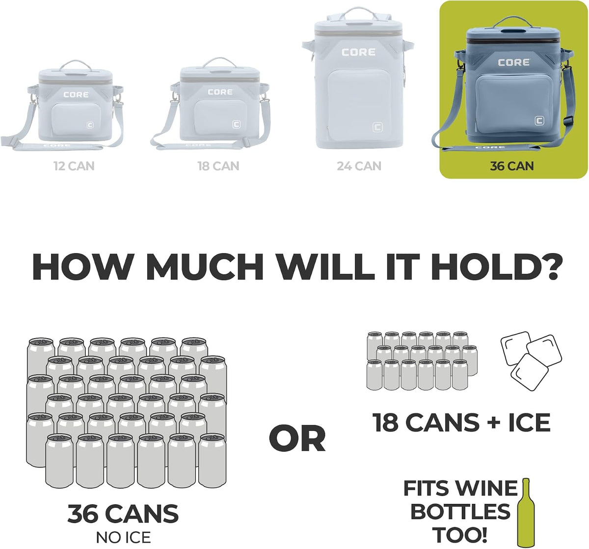 Magnetic Leak Proof Soft Cooler with Waterproof Zipper | Insulated Bag Portable Ice Chest Box | Best Soft Cooler for Food & Beverages for Tailgating, Car Camping, Travel, and Family Beach Picnics
