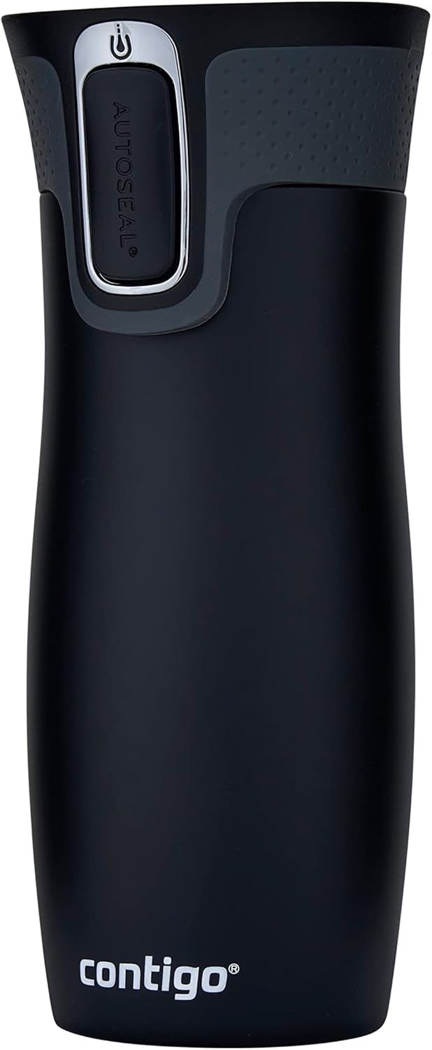 West Loop Autoseal Travel Mug, Stainless Steel Thermal Mug, Vacuum Flask, Leakproof Tumbler, Coffee Mug with BPA-Free Easy-Clean Lid