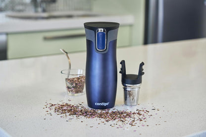 West Loop Autoseal Travel Mug, Stainless Steel Thermal Mug, Vacuum Flask, Leakproof Tumbler, Coffee Mug with BPA-Free Easy-Clean Lid