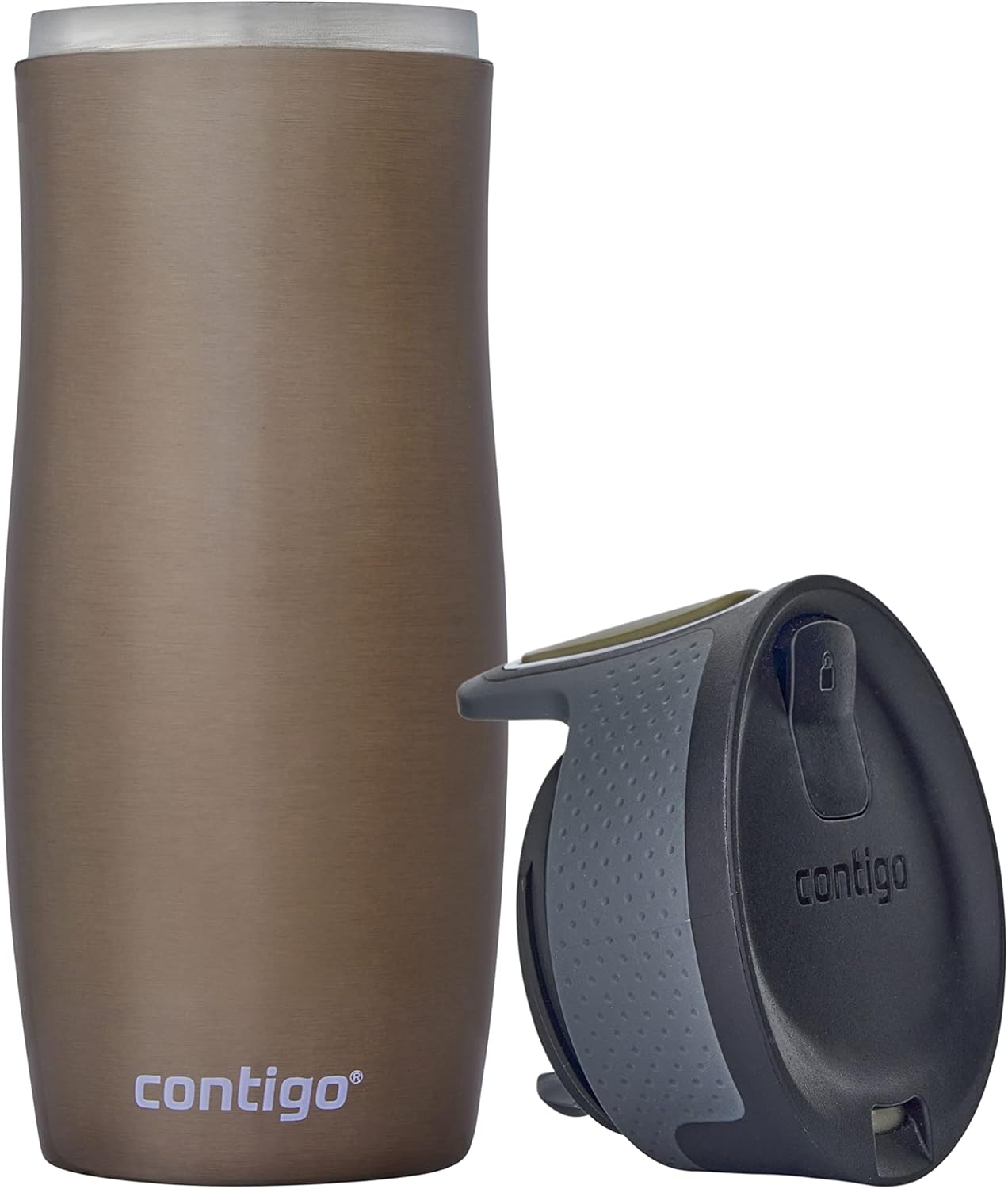 West Loop Autoseal Travel Mug, Stainless Steel Thermal Mug, Vacuum Flask, Leakproof Tumbler, Coffee Mug with BPA-Free Easy-Clean Lid