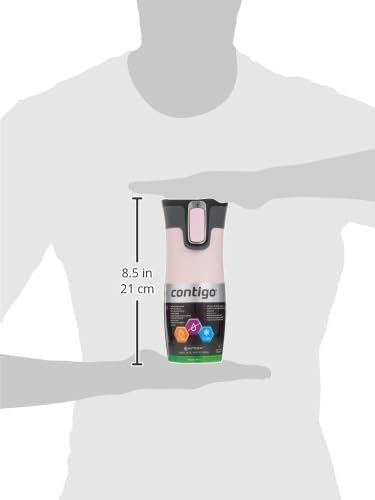 West Loop Autoseal Travel Mug, Stainless Steel Thermal Mug, Vacuum Flask, Leakproof Tumbler, Coffee Mug with BPA-Free Easy-Clean Lid