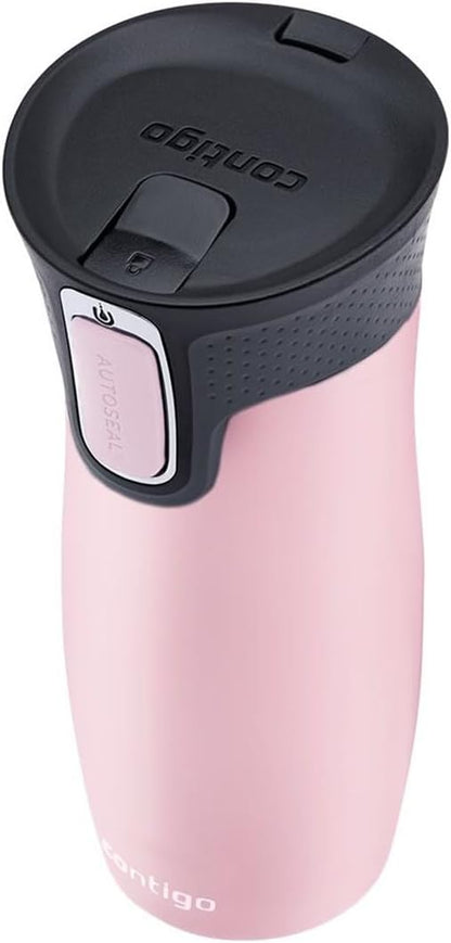 West Loop Autoseal Travel Mug, Stainless Steel Thermal Mug, Vacuum Flask, Leakproof Tumbler, Coffee Mug with BPA-Free Easy-Clean Lid