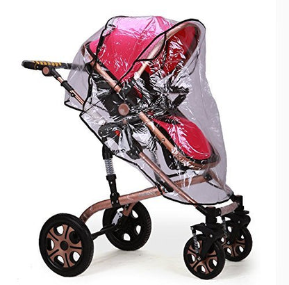 Clear Rain Wind Weather Cover Shield Protector with Ventilation to fit Orbit Baby Child Strollers Joggers (O2)