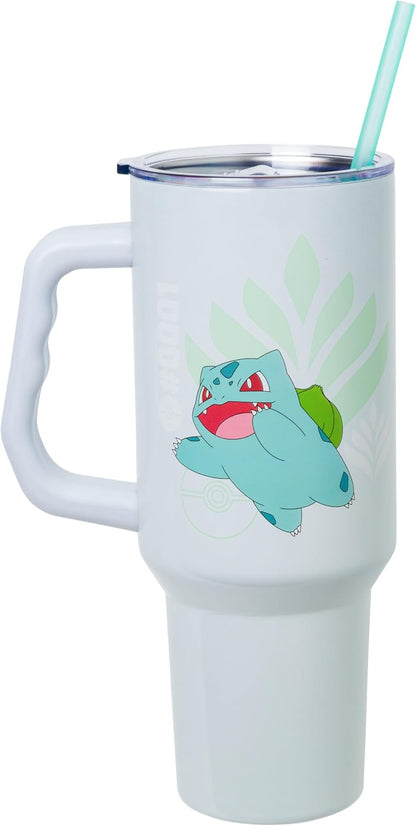 Lilo and Stitch Wink Face, Stainless Steel Tumbler, 40oz | Make Some Waves, Rhinestone, Disney, Double Walled, Includes Handle and Straw, Fits in Cup Holder, 1.18 Liters - Colors B