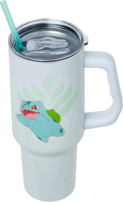 Lilo and Stitch Wink Face, Stainless Steel Tumbler, 40oz | Make Some Waves, Rhinestone, Disney, Double Walled, Includes Handle and Straw, Fits in Cup Holder, 1.18 Liters - Colors B