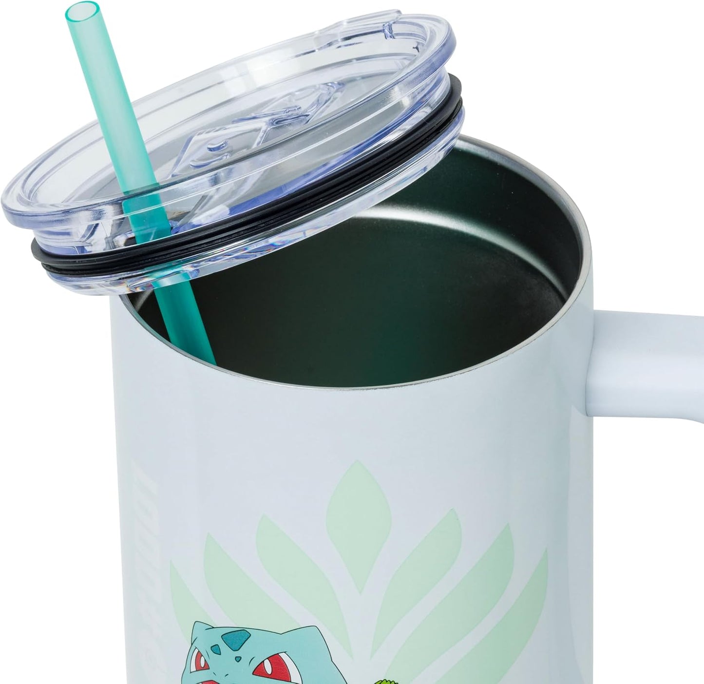 Lilo and Stitch Wink Face, Stainless Steel Tumbler, 40oz | Make Some Waves, Rhinestone, Disney, Double Walled, Includes Handle and Straw, Fits in Cup Holder, 1.18 Liters - Colors B