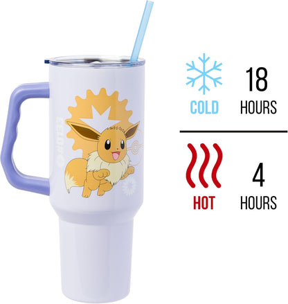 Lilo and Stitch Wink Face, Stainless Steel Tumbler, 40oz | Make Some Waves, Rhinestone, Disney, Double Walled, Includes Handle and Straw, Fits in Cup Holder, 1.18 Liters - Colors B