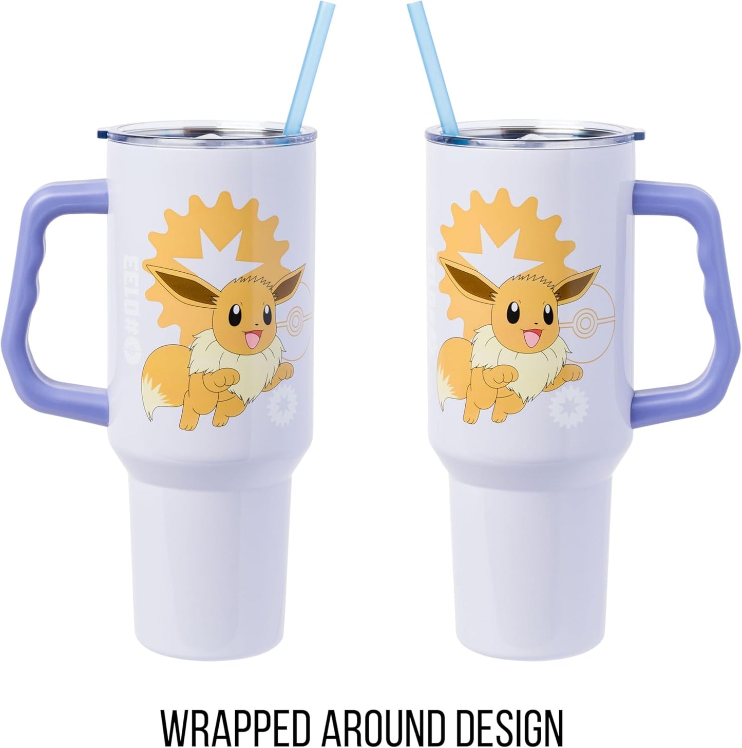 Lilo and Stitch Wink Face, Stainless Steel Tumbler, 40oz | Make Some Waves, Rhinestone, Disney, Double Walled, Includes Handle and Straw, Fits in Cup Holder, 1.18 Liters - Colors B