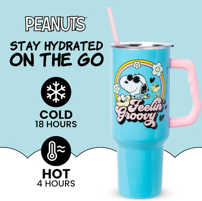 Lilo and Stitch Wink Face, Stainless Steel Tumbler, 40oz | Make Some Waves, Rhinestone, Disney, Double Walled, Includes Handle and Straw, Fits in Cup Holder, 1.18 Liters - Colors B